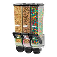 Server SLMDFD WM 88770 Slimline™ 2 Liter Triple Canister Wall-Mount Food and Candy Dispenser