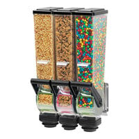 Cal-Mil 3519-2-39 Turn N Serve Platinum Wall Mount 2 Bin Cereal Dispenser -  20