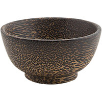 Front of the House DSD011PWW23 2.5 oz. Round Palm Wood Dish - 12/Case