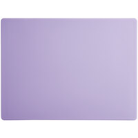 20 inch x 15 inch x 1/2 inch Purple Polyethylene Cutting Board