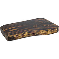 Front of the House SPT046DWW20 ROOT 16" x 10" Carbon Wood Serving Board - 2/Case