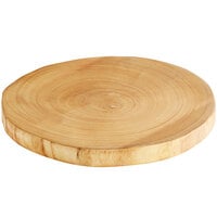 Front of the House SPT057NAW20 ROOT 18" Round Natural Wood Serving Board - 2/Case