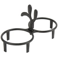 HS Inc. HS1027 Charcoal Polyethylene Salsa Caddy for (2) HS Inc. HS1006(D) Molcajetes - 24/Case