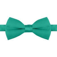 Henry Segal Teal 2"(H) x 4 1/2" (W) Adjustable Band Poly-Satin Bow Tie