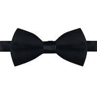 Henry Segal Black 2"(H) x 4 1/2" (W) Adjustable Band Poly-Satin Bow Tie