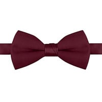 Henry Segal Burgundy 2"(H) x 4 1/2" (W) Adjustable Band Poly-Satin Bow Tie