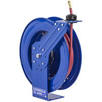 Coxreels SH-N-360 Spring Rewind Heavy-Duty Air and Water Hose Reel with (1) Low Pressure 3/8" x 60' Hose - 300 PSI