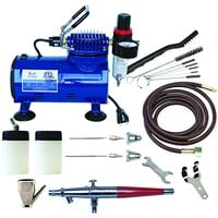 Paasche VL-100D Dual Action Siphon Feed Airbrush and Compressor