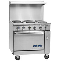 Imperial Range IR-4-E2401 Pro Series 24 inch Space Saver Electric Range with 4 Round Plates and 20 inch Oven - 240V, 1 Phase