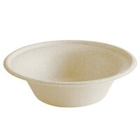 Tellus Products 12 oz. No PFAS Added Natural Bagasse Bowl - 1000/Case
