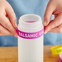 Choice Balsamic Vinegar Silicone Squeeze Bottle Label Band for 16, 20, and 24 oz. Standard & Wide Mouth Bottles