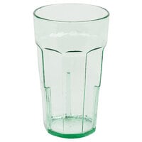 Cambro LT16427 Laguna 16 oz. Spanish Green Customizable SAN Plastic Tumbler - 36/Case