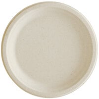 Tellus Products 9 inch No PFAS Added Natural Bagasse Plate - 500/Case