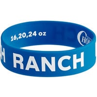 Choice Ranch Silicone Squeeze Bottle Label Band for 16, 20, and 24 oz. Standard & Wide Mouth Bottles
