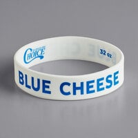 Choice "Blue Cheese" Silicone Squeeze Bottle Label Band for 32 oz. Standard & Wide Mouth Bottles