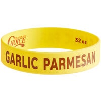 Choice "Garlic Parmesan" Silicone Squeeze Bottle Label Band for 32 oz. Standard & Wide Mouth Bottles