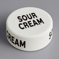 Choice "Sour Cream" Silicone First In First Out Style Lid Wrap