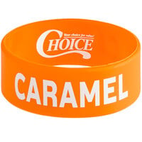 Choice "Caramel" Silicone Squeeze Bottle Label Band for 8 and 12 oz. Standard & Wide Mouth Bottles