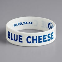 Choice Blue Cheese Silicone Squeeze Bottle Label Band for 16, 20, and 24 oz. Standard & Wide Mouth Bottles