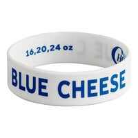 Choice "Blue Cheese" Silicone Squeeze Bottle Label Band for 16, 20, and 24 oz. Standard & Wide Mouth Bottles