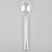 Fineline Tiny Temptations 6501-CL 4 inch Tiny Tasters Clear Plastic Tasting Spoon - 960/Case