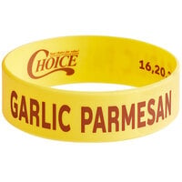 Choice Garlic Parmesan Silicone Squeeze Bottle Label Band for 16, 20, and 24 oz. Standard & Wide Mouth Bottles