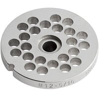 Avantco MG1247 #12 Stainless Steel Grinder Plate for MG12 Meat Grinder - 5/16 inch