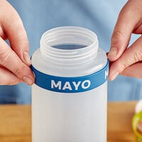 Choice Mayo Silicone Squeeze Bottle Label Band for 32 oz. Standard & Wide Mouth Bottles