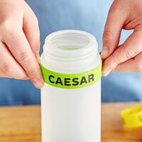 Choice Caesar Silicone Squeeze Bottle Label Band for 16, 20, and 24 oz. Standard & Wide Mouth Bottles