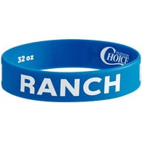 Choice "Ranch" Silicone Squeeze Bottle Label Band for 32 oz. Standard & Wide Mouth Bottles
