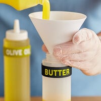Choice Butter Silicone Squeeze Bottle Label Band for 8 and 12 oz. Standard & Wide Mouth Bottles