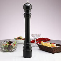 Chef Specialties 18151 Professional Series Customizable 18 inch Monarch Ebony Pepper Mill