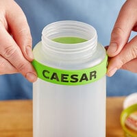 Choice Caesar Silicone Squeeze Bottle Label Band for 32 oz. Standard & Wide Mouth Bottles