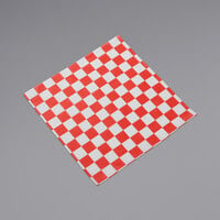 American Metalcraft PPCH3R 12 inch x 12 inch Red Check Basket Liner / Deli Wrap Paper - 1000/Pack