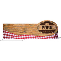 Ketchum Manufacturing 16" x 5 1/2" Wood Series Pork Meat Case Divider