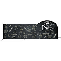 Ketchum Manufacturing 16" x 5 1/2" Chalkboard Series Beef Meat Case Divider