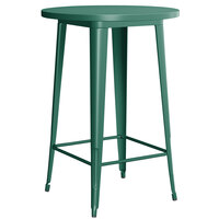 Lancaster Table & Seating Alloy Series 30 inch Round Emerald Outdoor Bar Height Table