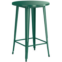 Lancaster Table & Seating Alloy Series 30" Round Emerald Bar Height Outdoor Table