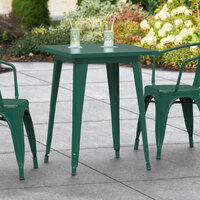 Lancaster Table & Seating Alloy Series 24 inch x 24 inch Emerald Dining Height Outdoor Table