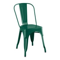 Lancaster Table & Seating Alloy Series Emerald Outdoor Cafe Chair
