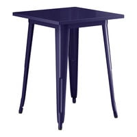 Lancaster Table & Seating Alloy Series 24" x 24" Navy Standard Height Outdoor Table