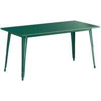 Lancaster Table & Seating Alloy Series 63" x 32" Emerald Standard Height Outdoor Table