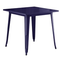 Lancaster Table & Seating Alloy Series 32" x 32" Navy Standard Height Outdoor Table