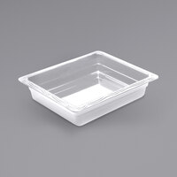 Elite Global Solutions CM1210-NW 1/2 Size White Melamine Food Pan - 2 1/2 inch Deep