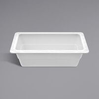 Elite Global Solutions CM1274-NW 1/3 Size White Melamine Food Pan - 4 inch Deep