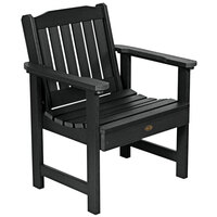 Sequoia by Highwood USA CM-CHGSQ01-BKE Springville Black Faux Wood Outdoor Arm Chair