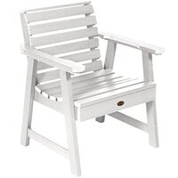 Sequoia by Highwood USA CM-CHGSQ02-WHE Glennville White Faux Wood Outdoor Arm Chair