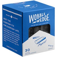 Wobble Wedge Tapered Black Hard Table Wedge / Table Stabilizer - 30/Pack