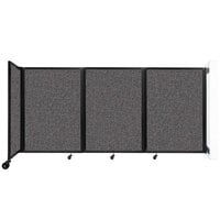 Versare 7148307 Charcoal Gray Wall-Mounted Room Divider 360 - 8' 6 inch x 4'