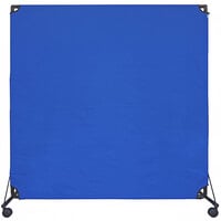 Versare 1722003 Blue VP6 Economical Rolling Portable Partition - 6' x 6'